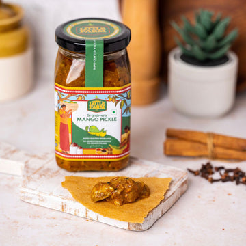 Traditional Mango Pickle from The Little Farm Co.  This Punjabi pickle recipe has been in our family since years and its our dadi's special